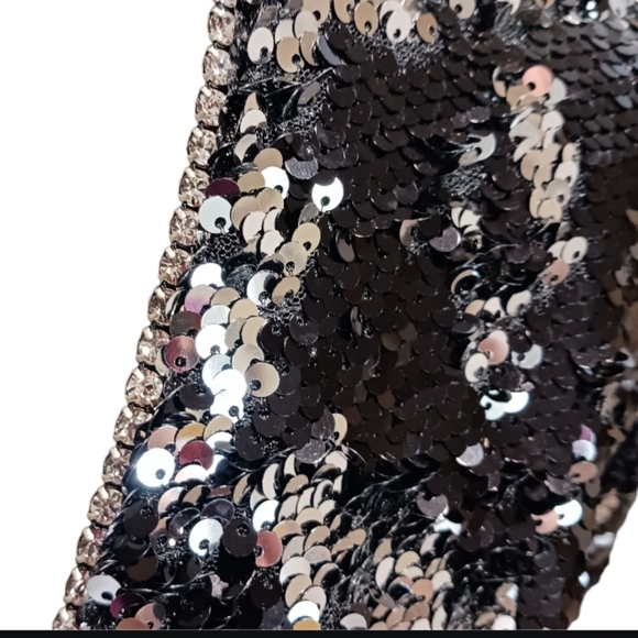 DUNDAS Revolve Twist Front Sequin Rhinestone Cocktail Party Dress - Picture 10 of 15